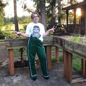 Vintage tear away Nike track pants